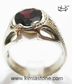 خرید انگشتر نقره گارنت فروش انگشتر نقره گارنت انگشتر دست ساز رکاب نقره گارنت سرخ