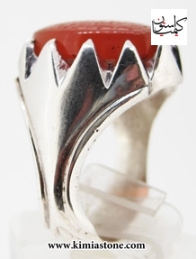 انگشتر نقره رکاب نقره دست ساز عکس عقیق سرخ یمن خرید اینترنتی انگشتر نقره انگشتر ومن یتق الله 3عقیق یمنی اصل#خرید فروشگاه اینترنتی