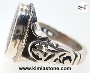 عقیق زرد یمنی خطی حکاکی شده با دست حسبی الله خرید اینترنتی عقیق یمنی عکس عقیق یمنی