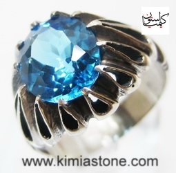 انگشتر توپاز آبی " B.Topaz "