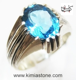انگشتر توپاز انگشتر بلو توپاز توپاز لندن بلو خرید اینترنتی توپاز