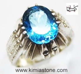 انگشتر توپاز آبی " B.Topaz "