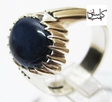 خرید انگشتر نقره دست ساز یاقوت استار یاقوت کبود ستاره ای