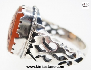 عکس انگشتر نقره مردانه عقیق اصل یمنی خرید پستی و خرید اینترنتی انگشتر امیری حسین و نعم الامیر