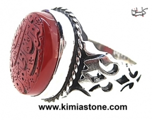 انگشتر نقره ذکر یونسیه عقیق یمنی اصل